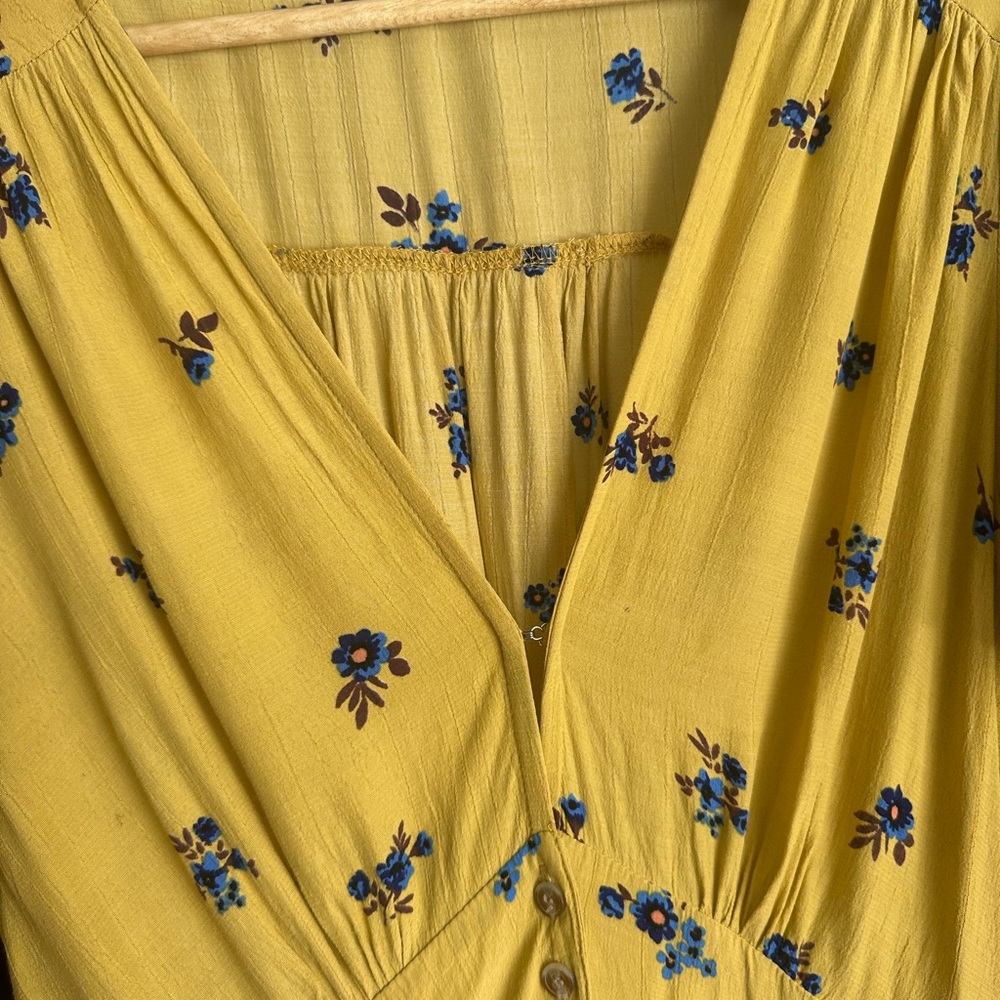 Floral Yellow Faithfull The Brand Midi Dress - Picture 8 of 8